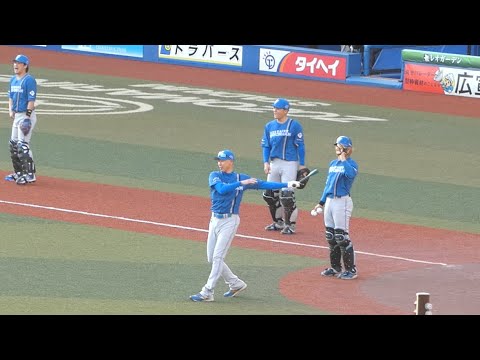 日本ハムファイターズ シートノック【ノッカー森本稀哲】（2025/04/16 対 千葉ロッテマリーンズ）