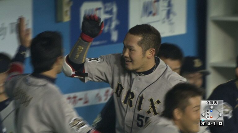 【HR】T-岡田が第1号!! チーム今季初アーチはダメ押しの一発 4月12日