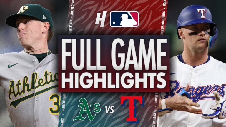 陸上競技対テキサスレンジャーズ - フルゲームのハイライト| 2025年4月28日MLBシーズン