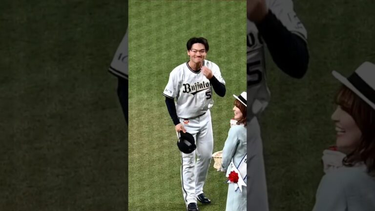 【山中稜真 黒木優太】2025.4.15 記念品贈呈の一コマ 律儀な山中選手。 黒木さんも西武で支配下復帰 本当に嬉しいです！ #オリックスバファローズ #山中稜真