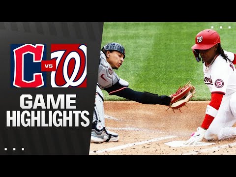 Guardians vs. Nationals Game 1ハイライト（5/6/25）| MLBのハイライト