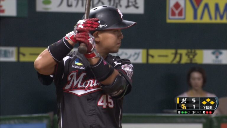 【プロ野球パ】満塁機で走者一掃！田村のダメ押し適時二塁打  2014/09/15H-M