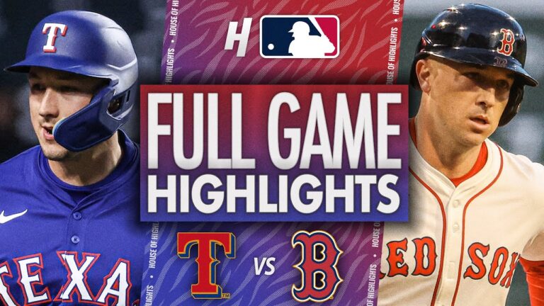 テキサスレンジャーズ対ボストンレッドソックス - フルゲームのハイライト| 2025年5月6日MLBシーズン