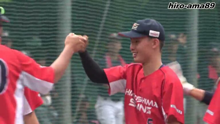 《中学軟式》【ダイジェスト】  広島サンズ  対  安少年野球クラブシニア  《第４２回 全日本少年軟式野球大会・広島県西部地区予選》【準決勝１試合目】