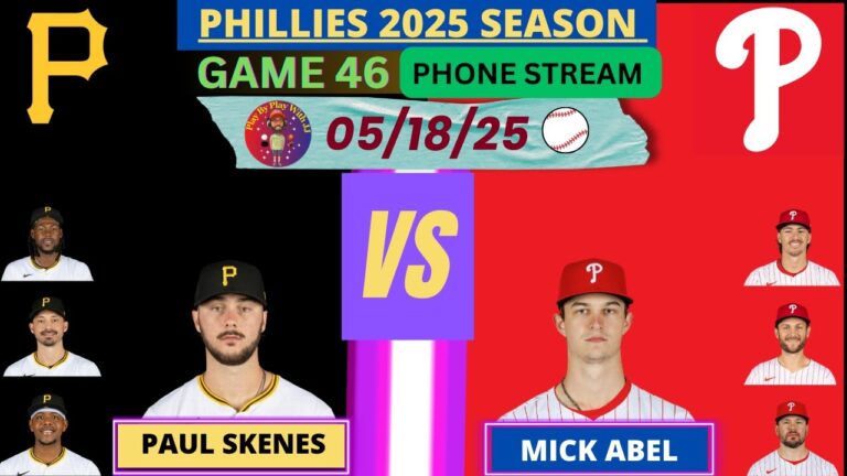 垂直ストリーム：フィラデルフィアフィリーズvs.ピッツバーグパイレーツPBP（05-18-25）#Phillies #Pirates