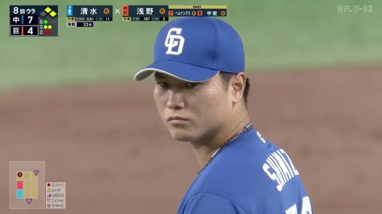 【中日継投】勝野➡清水➡松山