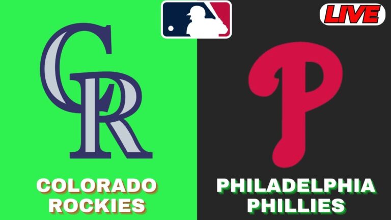 🔴Live：コロラドロッキーズvsフィラデルフィアフィリーズ| MLB 2025 | MLBライブ野球スコア2025