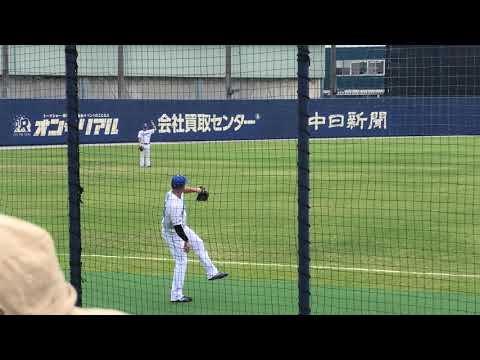 【元ピッチャー同士】中日ドラゴンズ 川越誠司選手と加藤竜馬選手の6回開始前キャッチボール 2025/5/16 ナゴヤ球場