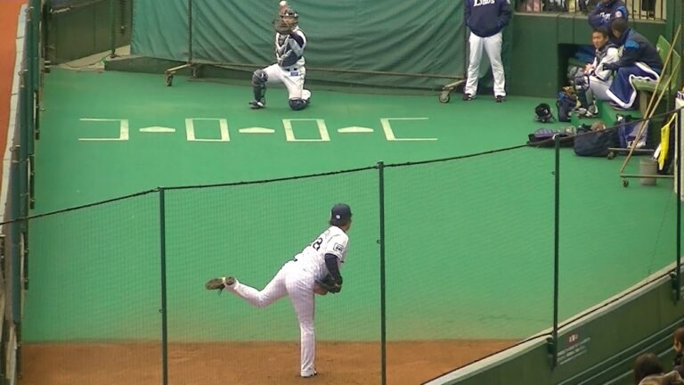 ライオンズ武隈投手のブルペン投球映像