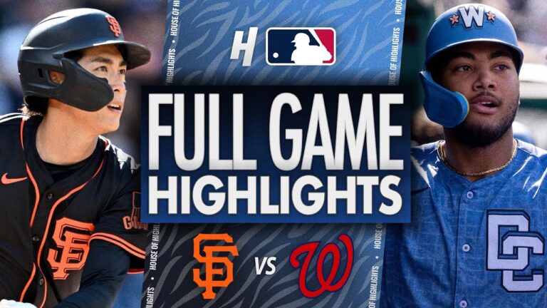 サンフランシスコジャイアンツ対ワシントンナショナルズ - フルゲームのハイライト| 2025年5月24日MLBシーズン