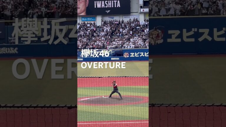 📣マリーンズ岩下の登場曲📣欅坂46のOVERTURE🏟️ZOZOマリンスタジアム (2024.05.26)