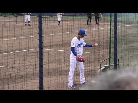 中日ドラゴンズ 岡田俊哉投手 ブルペンでキャッチボール 2025/5/16 ナゴヤ球場
