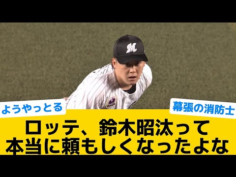 【ようやっとる】ロッテ、鈴木昭汰って本当に頼もしくなったよな【千葉ロッテマリーンズ】【プロ野球反応集】