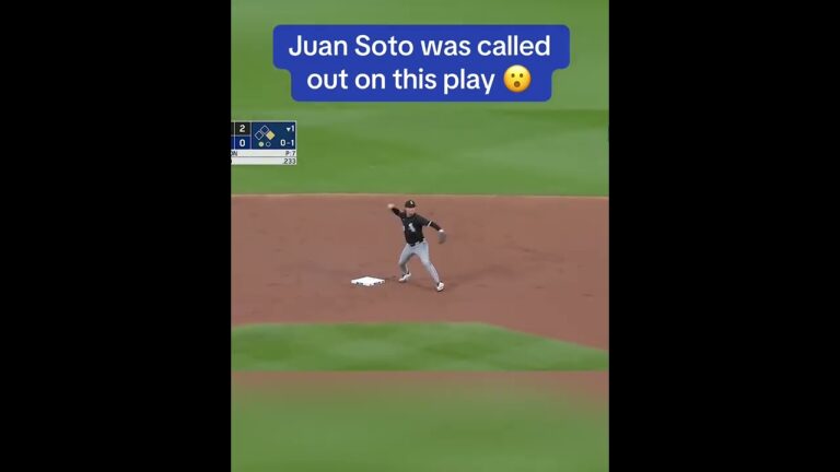 Juan Soto was called out on this play 😮