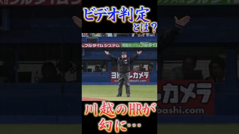 ”幻の本塁打” 中日・川越の逆転2ラン！…と思いきや威厳ファール…【威厳】