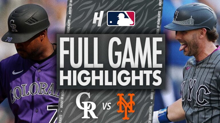 コロラドロッキーズ対ニューヨークメッツ - フルゲームのハイライト| 2025年5月31日MLBシーズン