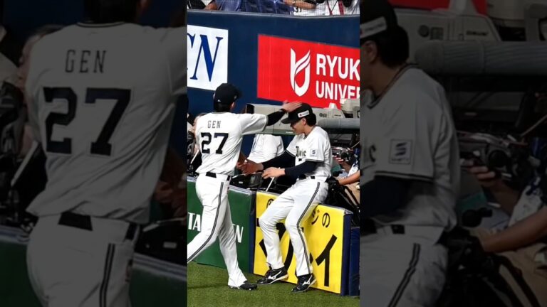 【麦谷祐介 元謙太】2025.6.4 ムギの試合前一コマ③ ムギ そりゃ元さんにシバかれますよ笑 #オリックスバファローズ #麦谷祐介 #元謙太