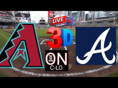 Atlanta Braves vs Arizona Diamonbacks。ライブMLB野球。プレイバイプレイ＆3Dプレゼンテーションなど