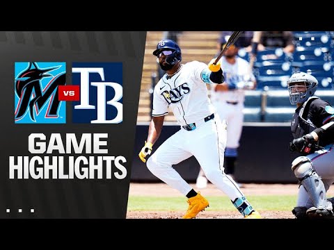 マーリンズvs.レイ​​ズゲームのハイライト（6/6/25）| MLBのハイライト