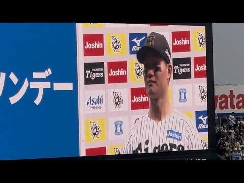 【連日の決勝3ラン】森下翔太 ヒーローインタビュー 2025.6.8 関西ダービー