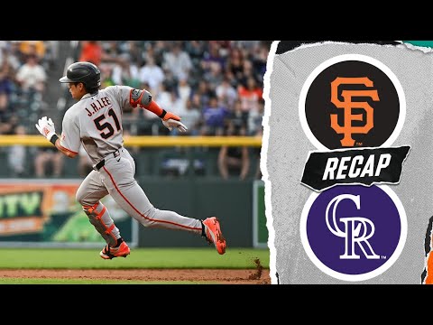 ジャイアンツ対ロッキーズゲームのハイライト（6/11/25）| MLBのハイライト