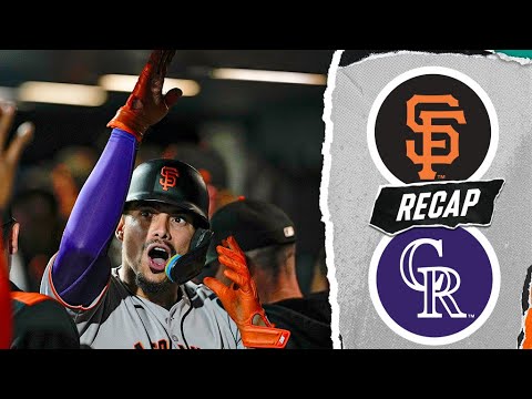 ジャイアンツ対ロッキーズゲームのハイライト（6/10/25）| MLBのハイライト