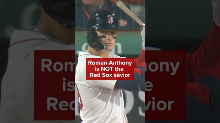 ローマン・アンソニーはレッドソックスを救いません。ボストンは全体としてより良いプレーをしなければなりません。