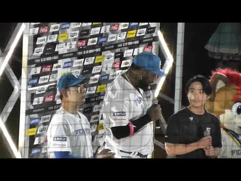 2025.6.11 ヒーローインタビュー　加藤投手・レイエス