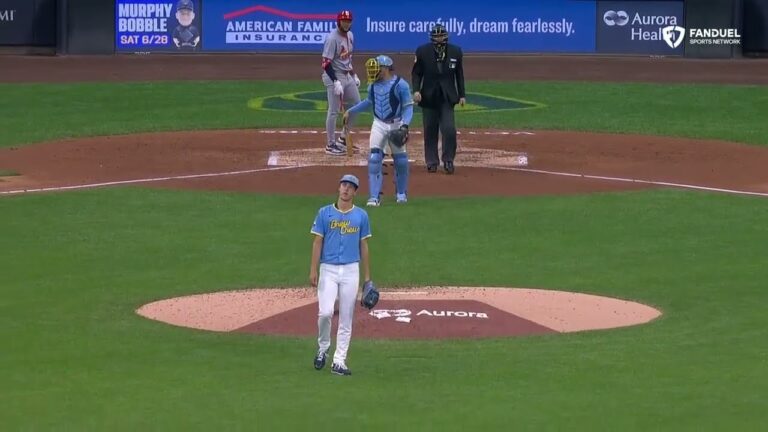 Jacob Misiorowskiは、MLBデビューでノーヒッターの中で足首の怪我で出ています| ESPN MLB