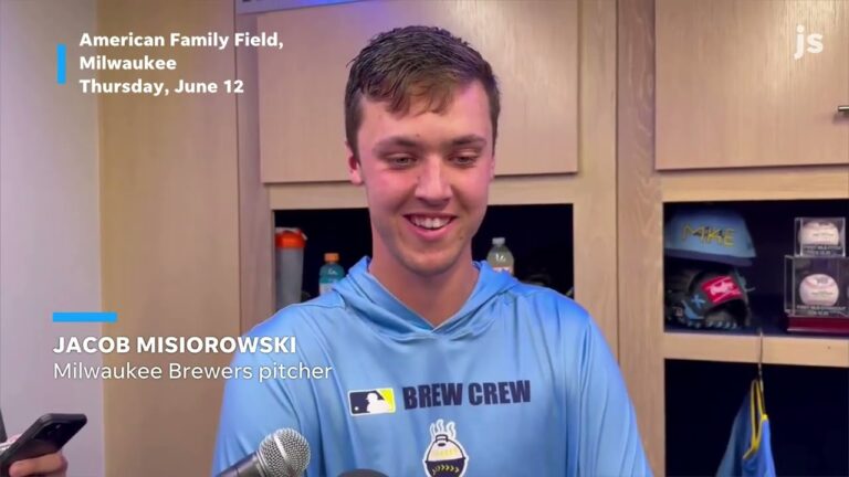 Brewers Phenom Pitcher Jacob Misiorowskiは、ミルウォーキーでの見事なビッグリーグのデビューについてコメントしています