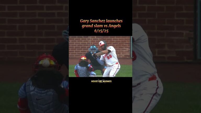 Gary Sanchez #grandslam as #orioles down Angels 11-2 6/15/25 #mlb #baseball #homerun