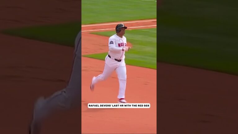 ジャイアンツにトレードされる前のレッドソックスでの最後のヒット👀
