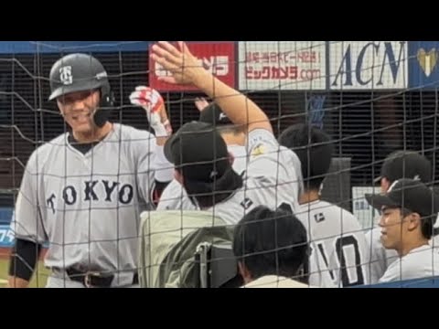 坂本勇人の今季初ホームランで盛り上がる巨人ベンチ！
