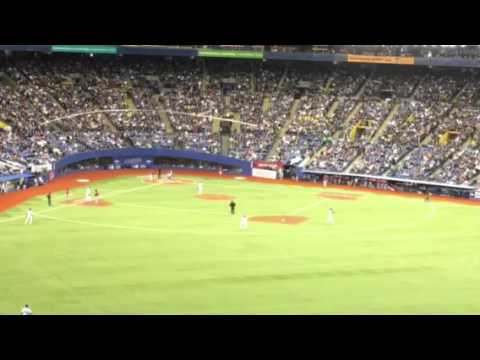 Toronto bluejays Montreal トロントブルージェイズ シフト守備 (結果三振)