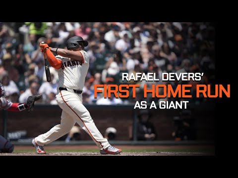 Rafael Deversの巨人としての最初のホームラン| Sfgiants vs. Red Sox