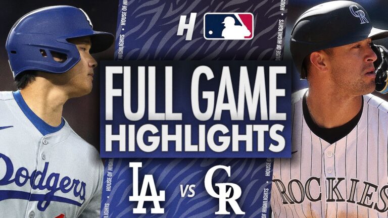 ロサンゼルスドジャースvsコロラドロッキーズ - フルゲームのハイライト| 2025年6月25日MLBシーズン