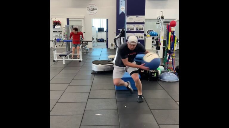 Tyler Higgins: bounce drop heidens w/ med ball