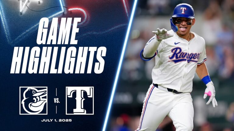 Orioles vs. Rangersゲームのハイライト（7/1/25）| MLBのハイライト