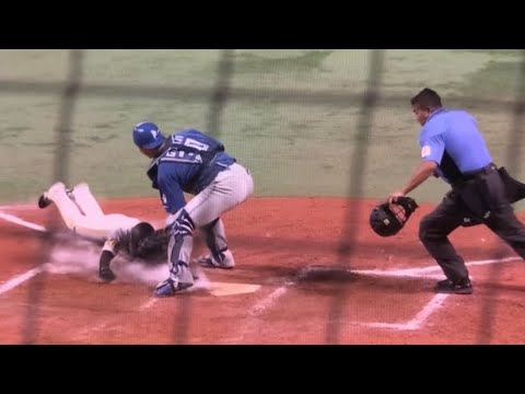 緒方理貢の好走塁　判定覆りサヨナラ演出