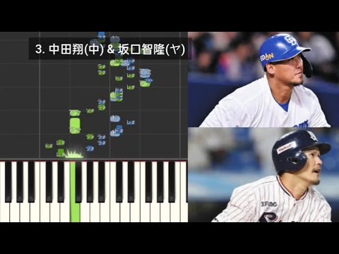 【プロ野球応援歌検証】 中田翔(中日) & 坂口智隆(ヤクルト) ハモリ合成
