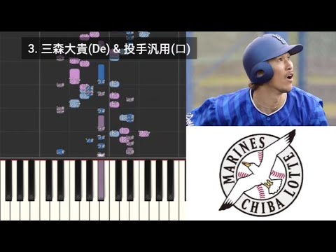 【プロ野球応援歌検証】 三森大貴(DeNA) & 投手汎用(ロッテ) ハモリ合成 仁志敏久流用