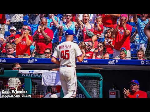 【これぞエース】ザック・ウィーラー 全投球ダイジェスト(2025.07.06 vs.CIN)/Zack Wheeler's Every Pitch(2025.07.06 vs.CIN)