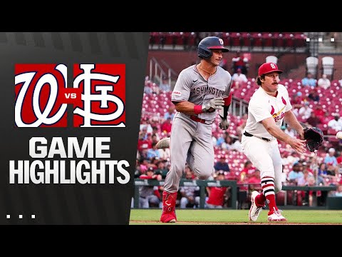 ナショナルズ対カーディナルズゲームのハイライト（7/10/25）| MLBのハイライト