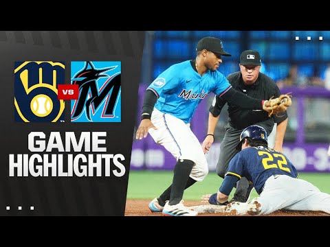 Brewers vs. Marlins Highlights（7/6/25）| MLBのハイライト