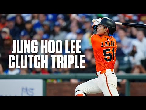 Jung Hoo LeeのClutch Triple vs Dodgers |サンフランシスコジャイアンツ対ロサンゼルスドジャースのハイライト