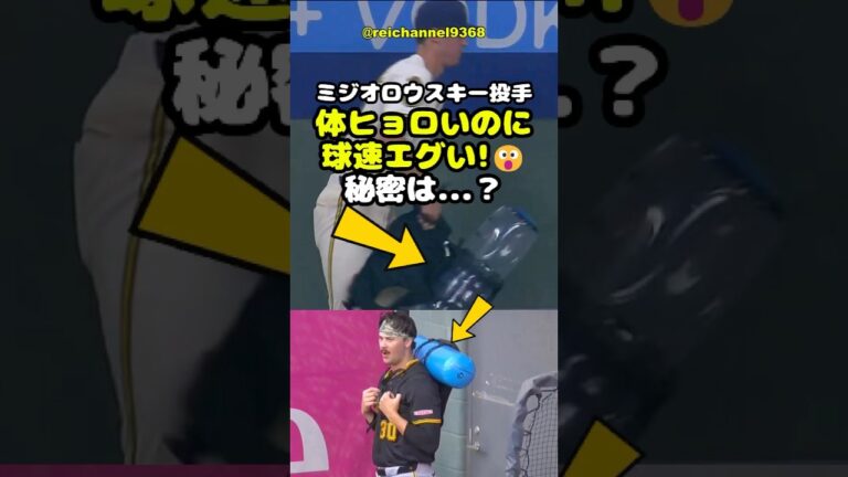 【大谷翔平】MIL vs LAD：ミジオロウスキー投手、体ヒョロいのに球速エグい!😮秘密は...？ #short #mlb #大谷翔平