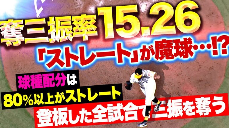 【驚異の奪三振率15.26】ヘルナンデス『ストレートが魔球レベル…!? 登板23試合 全てで三振を奪う』