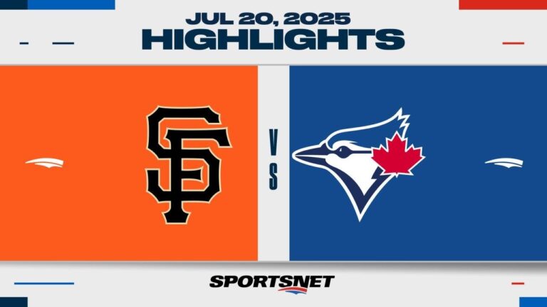 MLBハイライト|ジャイアンツ対ブルージェイズ -  2025年7月20日