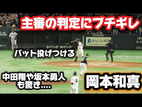 【大激怒】あの優しい巨人岡本和真が審判の判定にブチギレた！