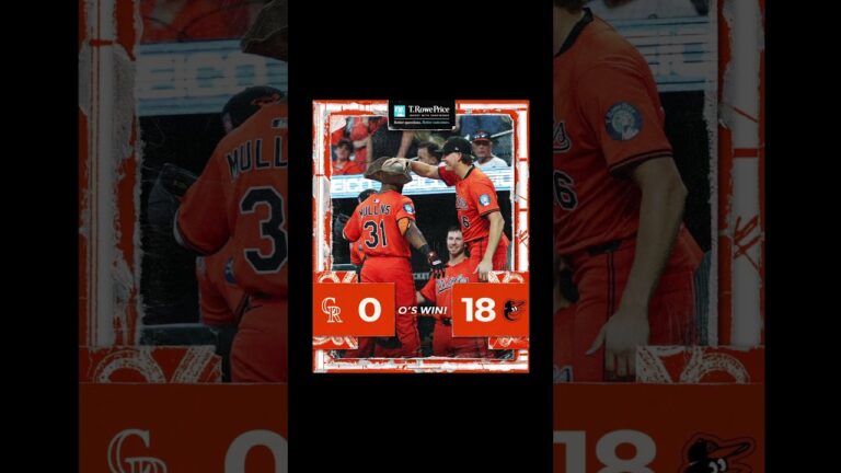 The Baltimore Orioles smoke the Colorado Rockies 18-0